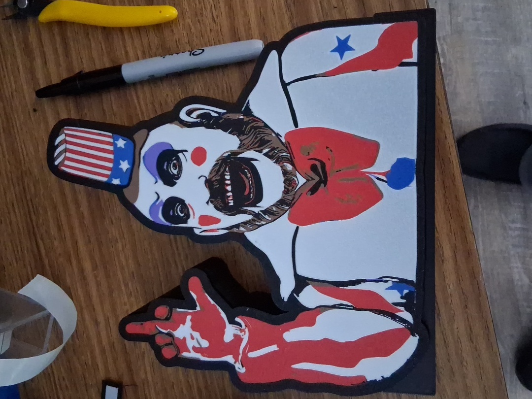 BillyClownSaw LED light box – custom 3D printed – Lit Layer Creations